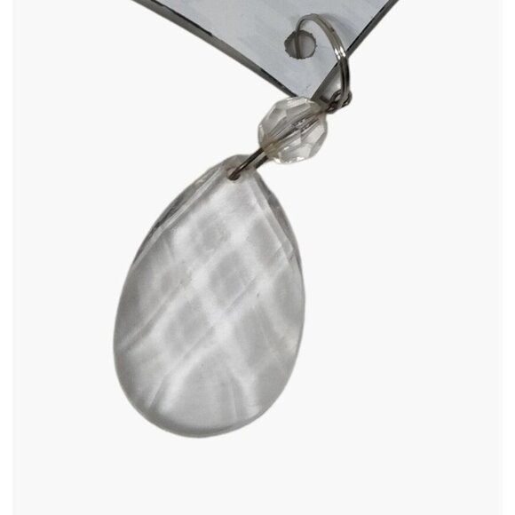 Giftcraft Reindeer Christmas Tree Ornament Suncatcher Crystal Herringbone - Picture 2 of 5